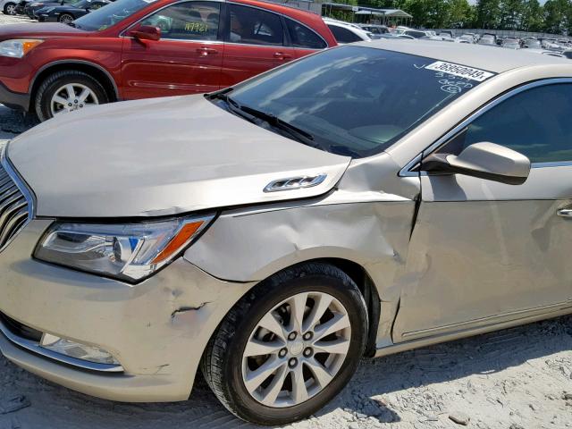 1G4GA5GR8EF167378 - 2014 BUICK LACROSSE GOLD photo 9