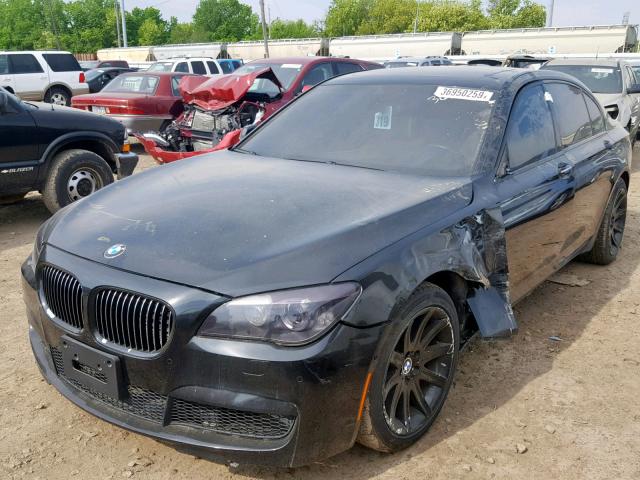 WBAKC8C57AC431230 - 2010 BMW 750 LI BLACK photo 2