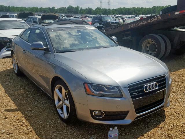 WAUDK78T49A019965 - 2009 AUDI A5 QUATTRO SILVER photo 1