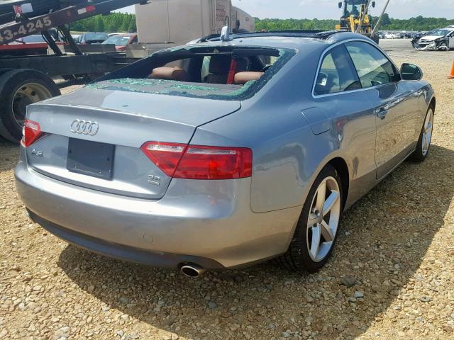 WAUDK78T49A019965 - 2009 AUDI A5 QUATTRO SILVER photo 4