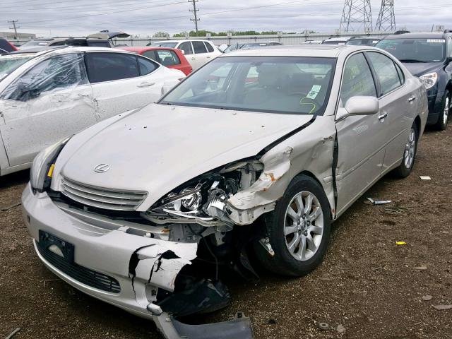 JTHBA30G445018836 - 2004 LEXUS ES 330 SILVER photo 2