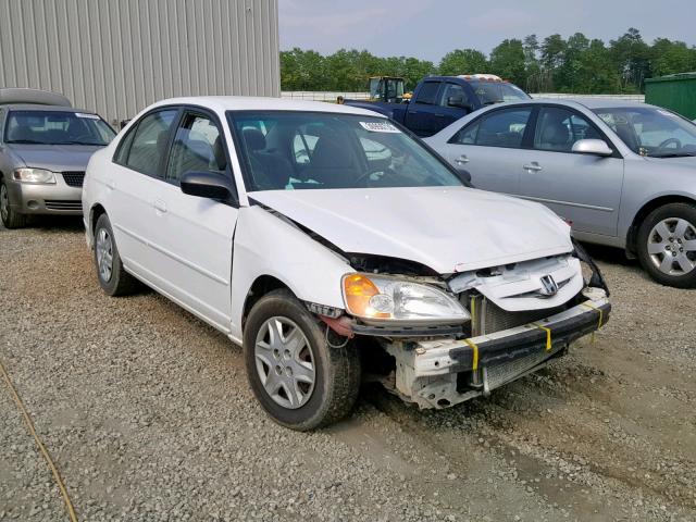 2HGES16384H602946 - 2004 HONDA CIVIC DX V WHITE photo 1