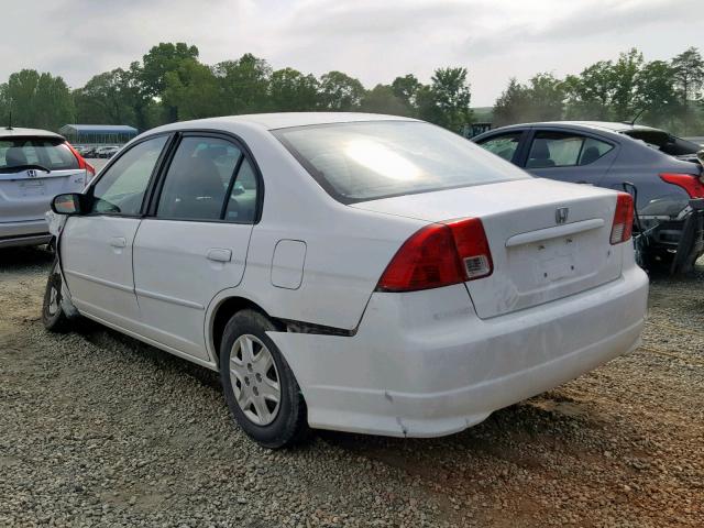 2HGES16384H602946 - 2004 HONDA CIVIC DX V WHITE photo 3