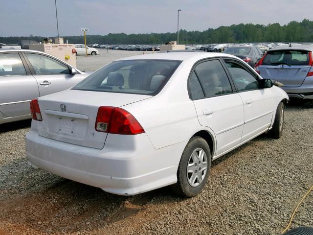 2HGES16384H602946 - 2004 HONDA CIVIC DX V WHITE photo 4