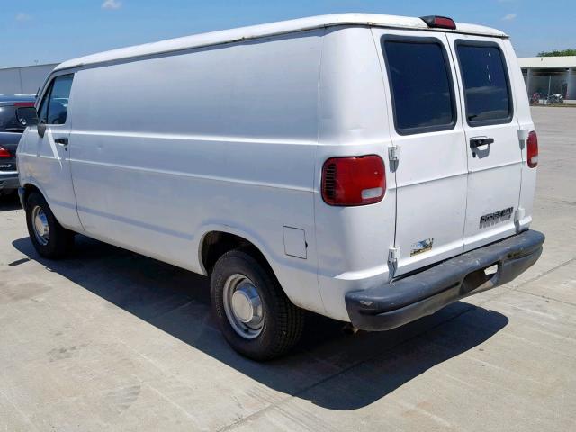 2B7HB21X1RK171761 - 1994 DODGE RAM VAN B2 WHITE photo 3