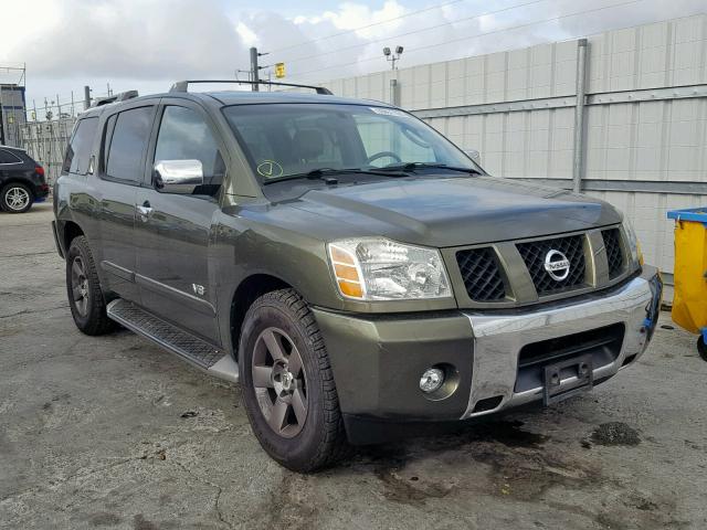 5N1AA08A15N710304 - 2005 NISSAN ARMADA SE GREEN photo 1