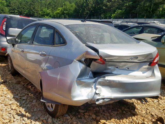 3FADP4AJ0BM147260 - 2011 FORD FIESTA S SILVER photo 3