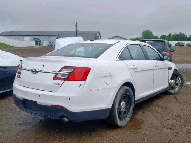 1FAHP2MK0EG100013 - 2014 FORD TAURUS POL WHITE photo 4