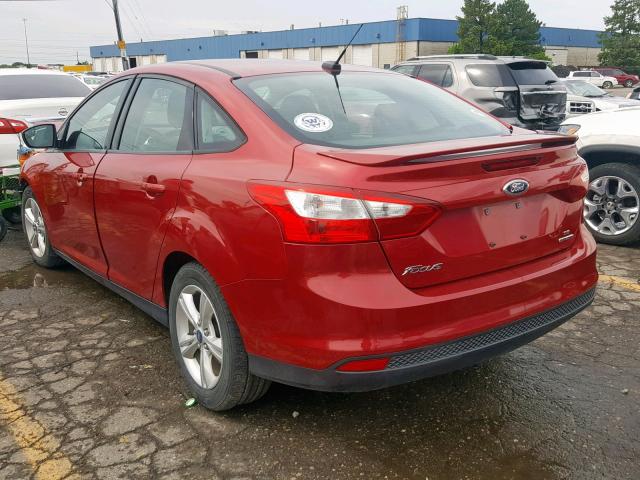 1FAHP3F29CL421670 - 2012 FORD FOCUS SE RED photo 3