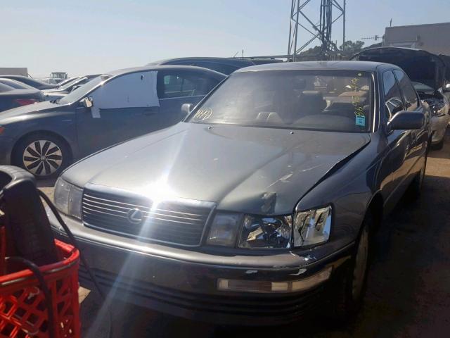 JT8UF11E7M0063729 - 1991 LEXUS LS 400 GRAY photo 2