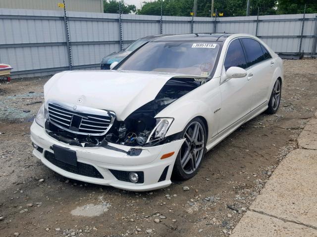 WDDNG77X78A156917 - 2008 MERCEDES-BENZ S 63 AMG WHITE photo 2