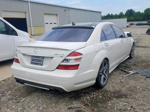 WDDNG77X78A156917 - 2008 MERCEDES-BENZ S 63 AMG WHITE photo 4