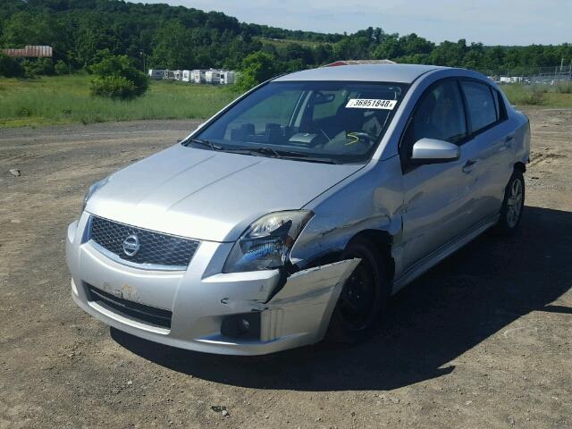 3N1AB6APXBL639377 - 2011 NISSAN SENTRA 2.0 SILVER photo 2