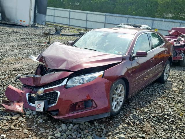 1G11C5SL0FF186363 - 2015 CHEVROLET MALIBU 1LT MAROON photo 2