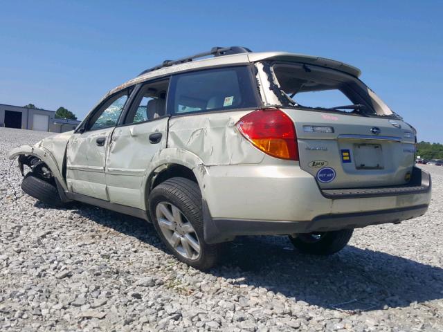 4S4BP61C977317806 - 2007 SUBARU LEGACY OUT YELLOW photo 3