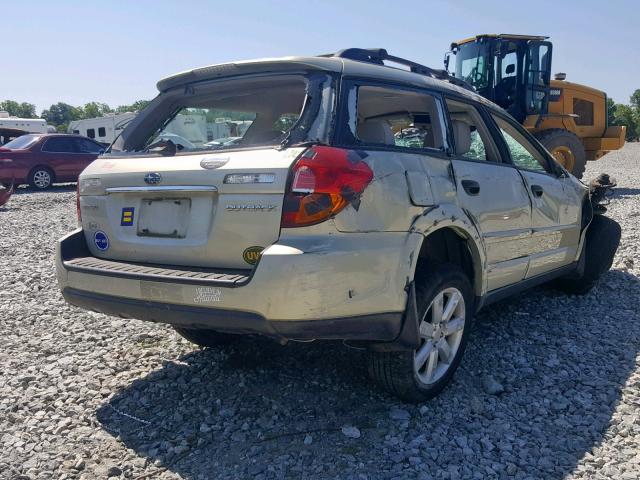 4S4BP61C977317806 - 2007 SUBARU LEGACY OUT YELLOW photo 4