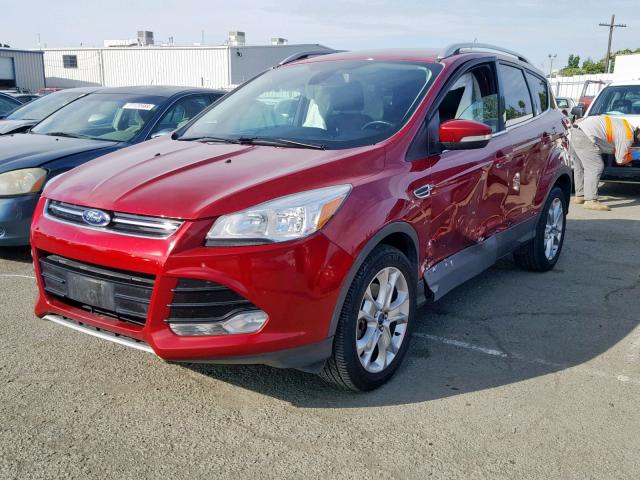 1FMCU9JXXEUA65323 - 2014 FORD ESCAPE TIT RED photo 2