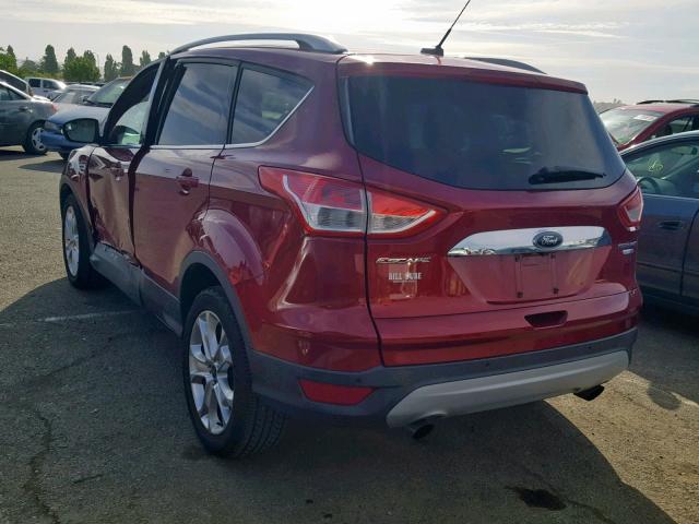 1FMCU9JXXEUA65323 - 2014 FORD ESCAPE TIT RED photo 3