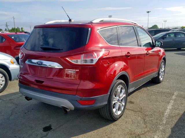 1FMCU9JXXEUA65323 - 2014 FORD ESCAPE TIT RED photo 4