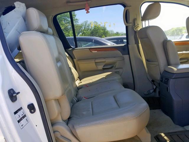 5N3AA08C79N901675 - 2009 INFINITI QX56 WHITE photo 6