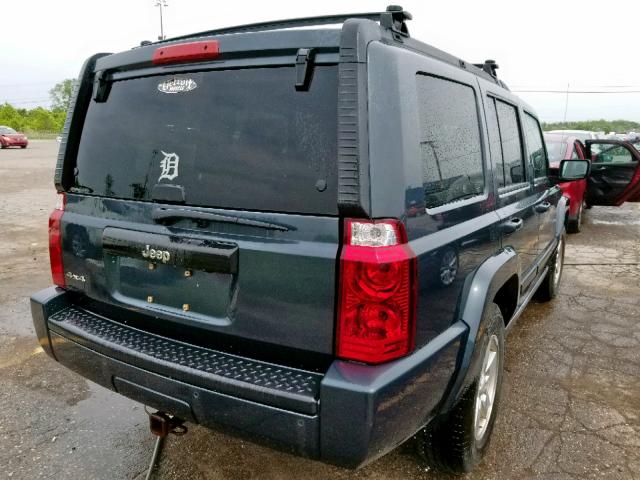 1J8HG48K17C566228 - 2007 JEEP COMMANDER BLUE photo 4