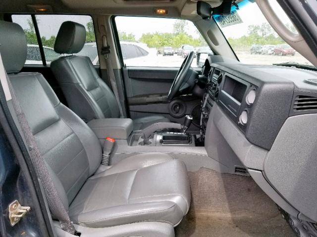 1J8HG48K17C566228 - 2007 JEEP COMMANDER BLUE photo 5
