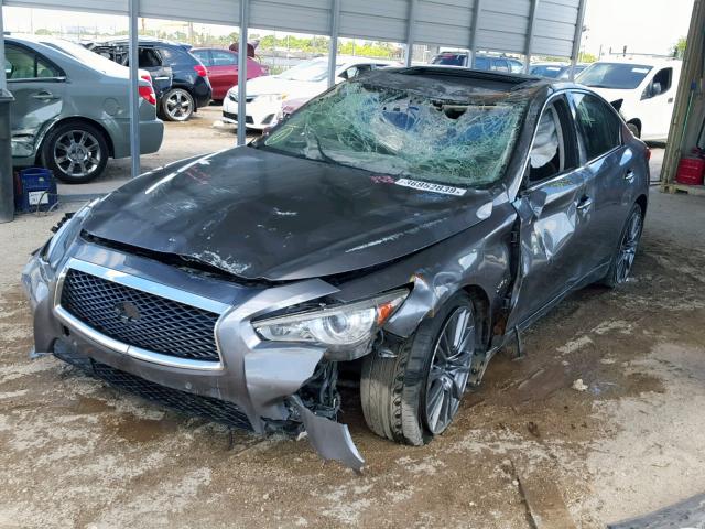 JN1FV7AP2GM420591 - 2016 INFINITI Q50 RED SP GRAY photo 2