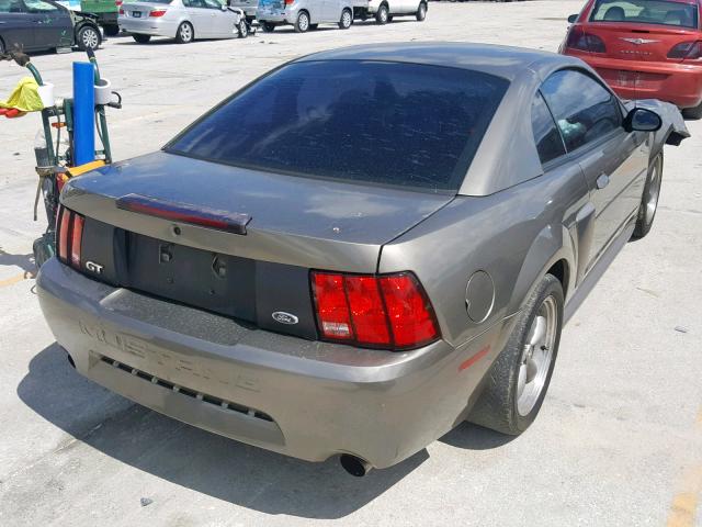 1FAFP42X22F165822 - 2002 FORD MUSTANG GT BROWN photo 4