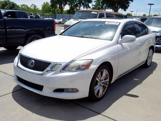 JTHBC96S595018313 - 2009 LEXUS GS 450H WHITE photo 2