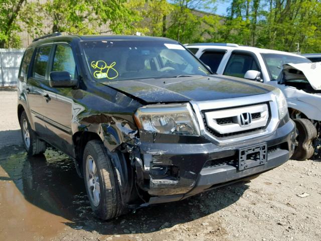 5FNYF4H70BB021784 - 2011 HONDA PILOT EXLN BLACK photo 1