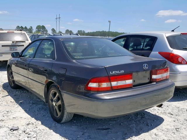 JT8BF28G7Y5078227 - 2000 LEXUS ES 300 GRAY photo 3