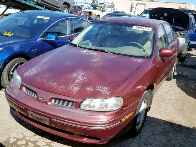 1G3NG52M9W6323872 - 1998 OLDSMOBILE CUTLASS GL BURGUNDY photo 2