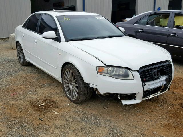 WAUEF78E98A007612 - 2008 AUDI A4 S-LINE WHITE photo 1