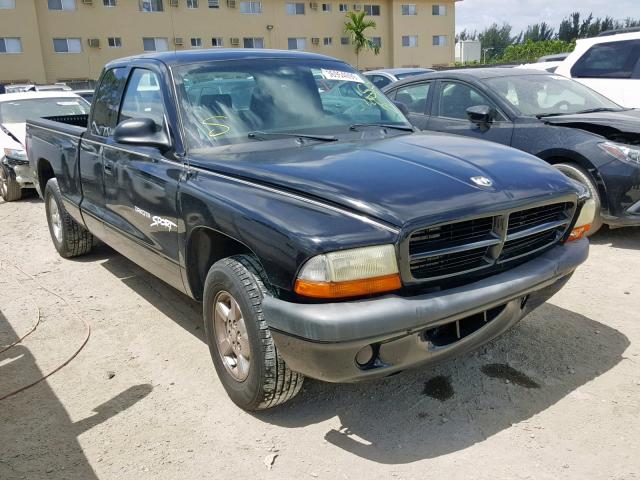 1B7GL32X42S539892 - 2002 DODGE DAKOTA SPO BLACK photo 1