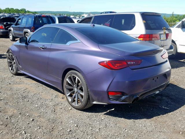 JN1EV7EL2HM554568 - 2017 INFINITI Q60 PREMIU PURPLE photo 3