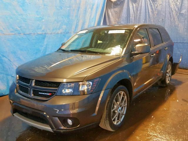 3C4PDCEG0JT439293 - 2018 DODGE JOURNEY GT GRAY photo 2