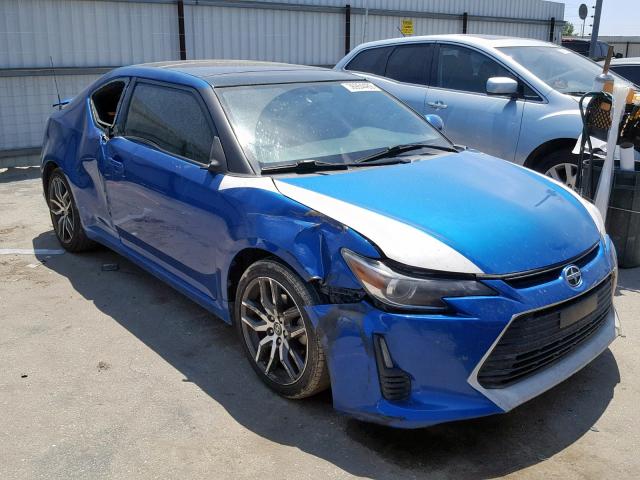 JTKJF5C74E3084850 - 2014 TOYOTA SCION TC BLUE photo 1