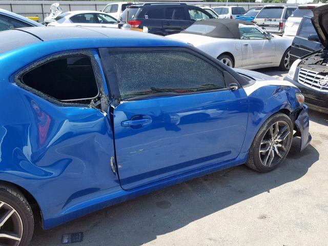 JTKJF5C74E3084850 - 2014 TOYOTA SCION TC BLUE photo 9