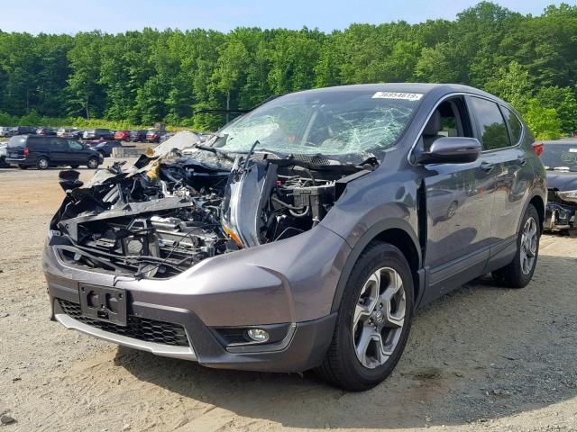 7FARW1H81HE013864 - 2017 HONDA CR-V EXL GRAY photo 2