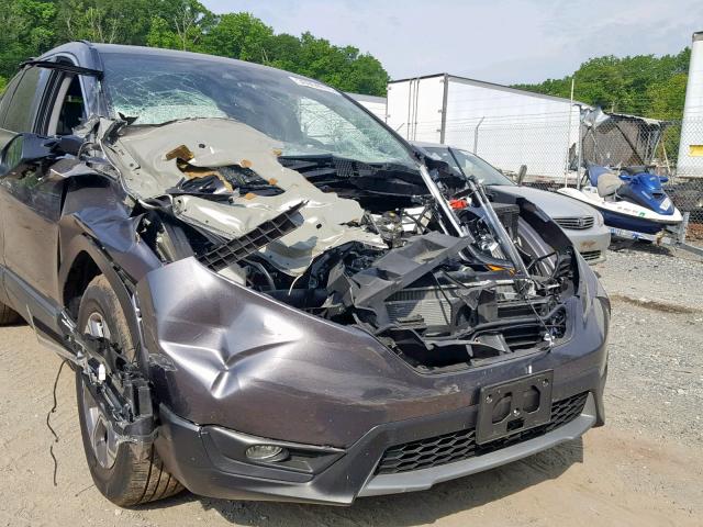 7FARW1H81HE013864 - 2017 HONDA CR-V EXL GRAY photo 9