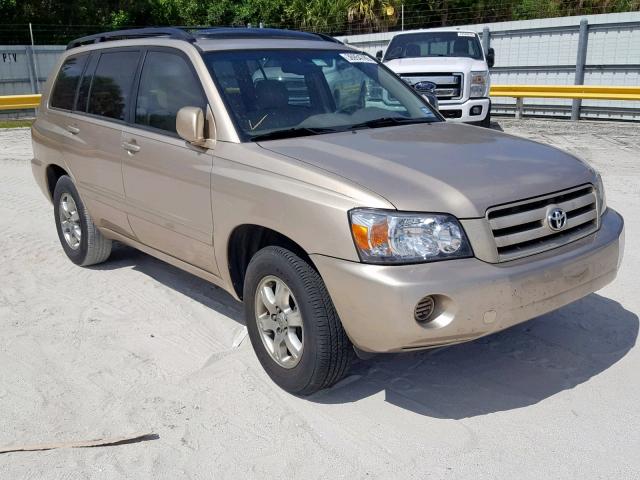 JTEDP21A740025480 - 2004 TOYOTA HIGHLANDER BROWN photo 1