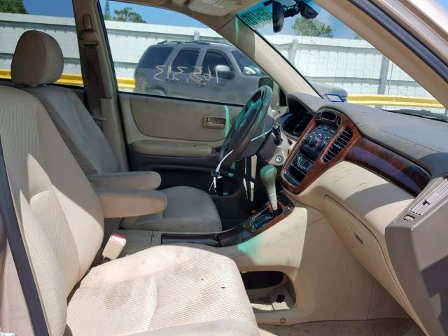 JTEDP21A740025480 - 2004 TOYOTA HIGHLANDER BROWN photo 5