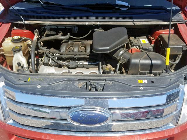 2FMDK39C38BA86632 - 2008 FORD EDGE LIMIT RED photo 7