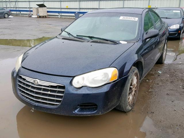 1C3EL46X44N217718 - 2004 CHRYSLER SEBRING LX BLUE photo 2