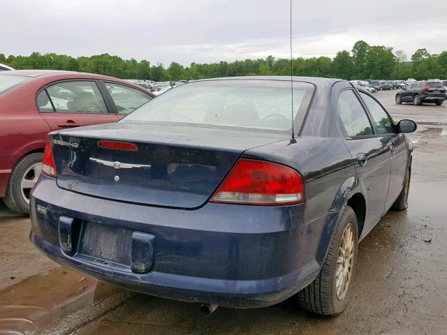 1C3EL46X44N217718 - 2004 CHRYSLER SEBRING LX BLUE photo 4