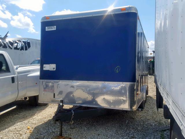 1S986X1659M982019 - 2009 UTILITY TRAILER BLUE photo 2