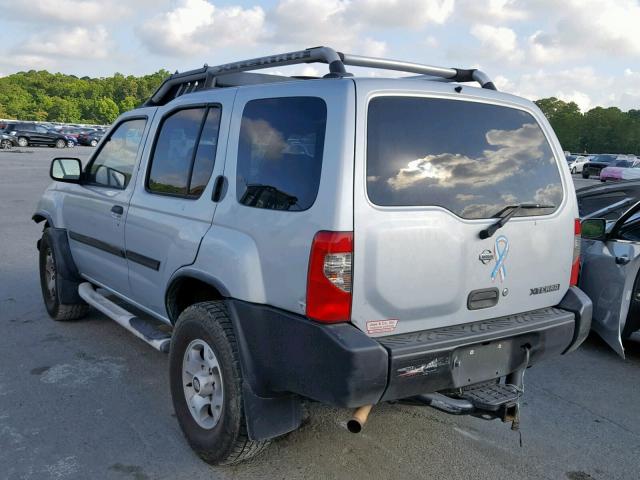 5N1ED28T61C565272 - 2001 NISSAN XTERRA XE GRAY photo 3