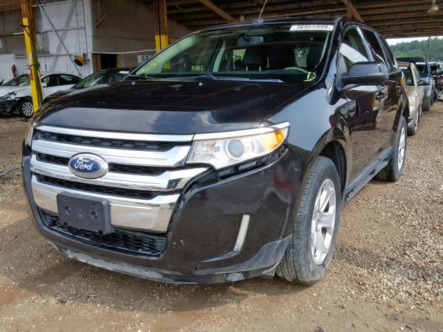 2FMDK3J93DBA12931 - 2013 FORD EDGE SEL BLACK photo 2