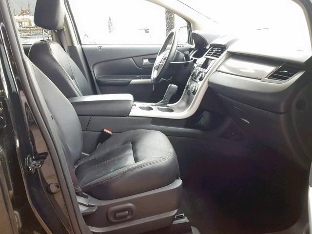 2FMDK3J93DBA12931 - 2013 FORD EDGE SEL BLACK photo 5