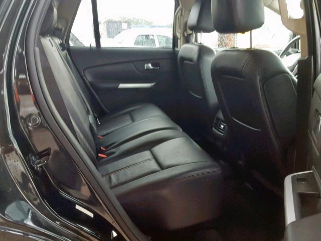 2FMDK3J93DBA12931 - 2013 FORD EDGE SEL BLACK photo 6